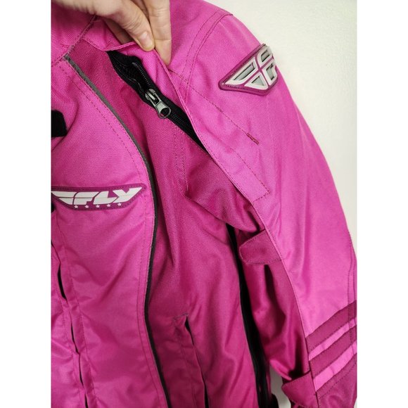Fly Racing Women's XS Bright Pink Protective Racing Motorcycle Jacket - Picture 4 of 10